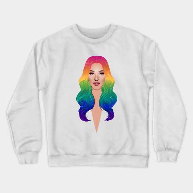 Pabllo Vittar drag queen from Brazil Crewneck Sweatshirt by dragover